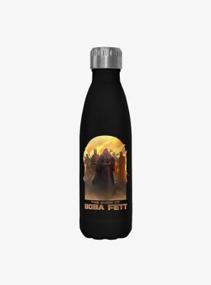 Star Wars The Book of Boba Fett Leading By Example Black Stainless Steel Water Bottle
