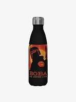 Star Wars The Book of Boba Fett Poster Boba Fett Black Stainless Steel Water Bottle