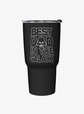 Star Wars Galaxy Dad Black Stainless Steel Travel Mug