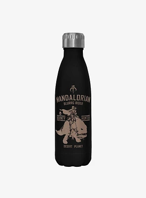 Star Wars The Mandalorian Blurrg Rider Black Stainless Steel Water Bottle