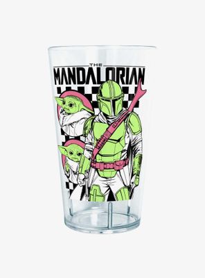 Star Wars The Mandalorian Mando Checks Pint Glass