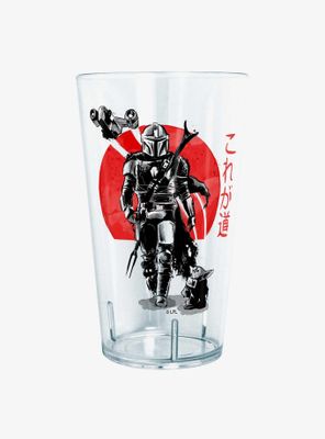 Star Wars The Mandalorian Mandolorian Sumi Ink Pint Glass