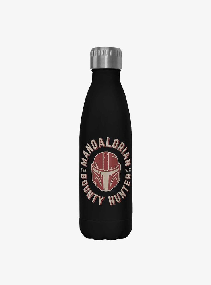 Star Wars The Mandalorian Lone Wolf Black Stainless Steel Water Bottle