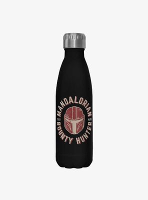 Star Wars The Mandalorian Lone Wolf Black Stainless Steel Water Bottle