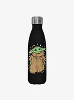 Star Wars The Mandalorian Tangled Black Stainless Steel Water Bottle