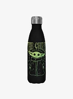 Star Wars The Mandalorian The Child Black Stainless Steel Water Bottle
