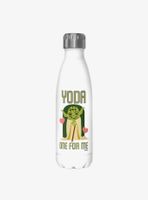 Star Wars Yoda One White Stainless Steel Water Bottle