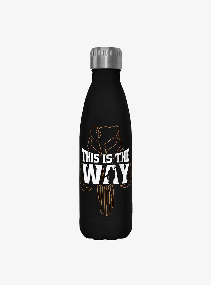 Star Wars The Mandalorian Way Black Stainless Steel Water Bottle