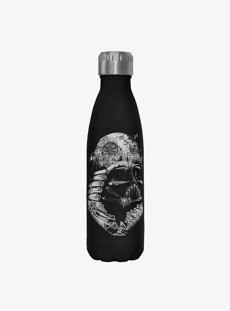 Star Wars Empire Head Black Stainless Steel Water Bottle