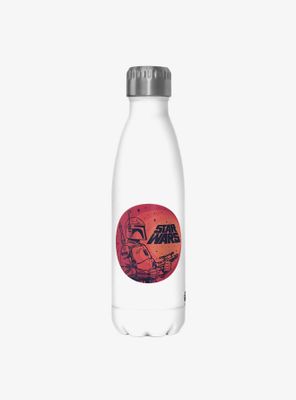 Star Wars Fett Up White Stainless Steel Water Bottle