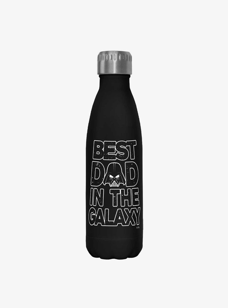 Boxlunch Star Wars Galaxy Dad Black Stainless Steel Water Bottle