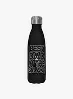 Star Wars Galaxy Dad Black Stainless Steel Water Bottle