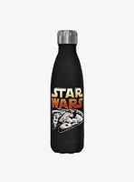 Star Wars The Falcon Black Stainless Steel Water Bottle