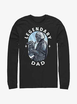 Star Wars The Mandalorian Legendary Dad Long Sleeve T-Shirt