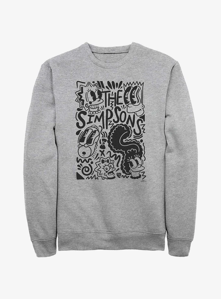 The Simpsons Pop Art Family Sweatshirt