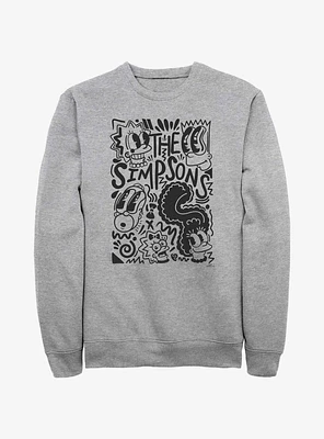 The Simpsons Pop Art Family Sweatshirt