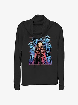 Stranger Things Populous Gaze Cowl Neck Long-Sleeve Top