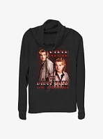 Stranger Things Steve The Babysitter Cowl Neck Long-Sleeve Top