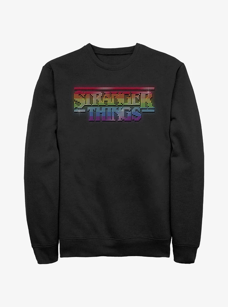 Stranger Things Rainbow Logo Sweatshirt