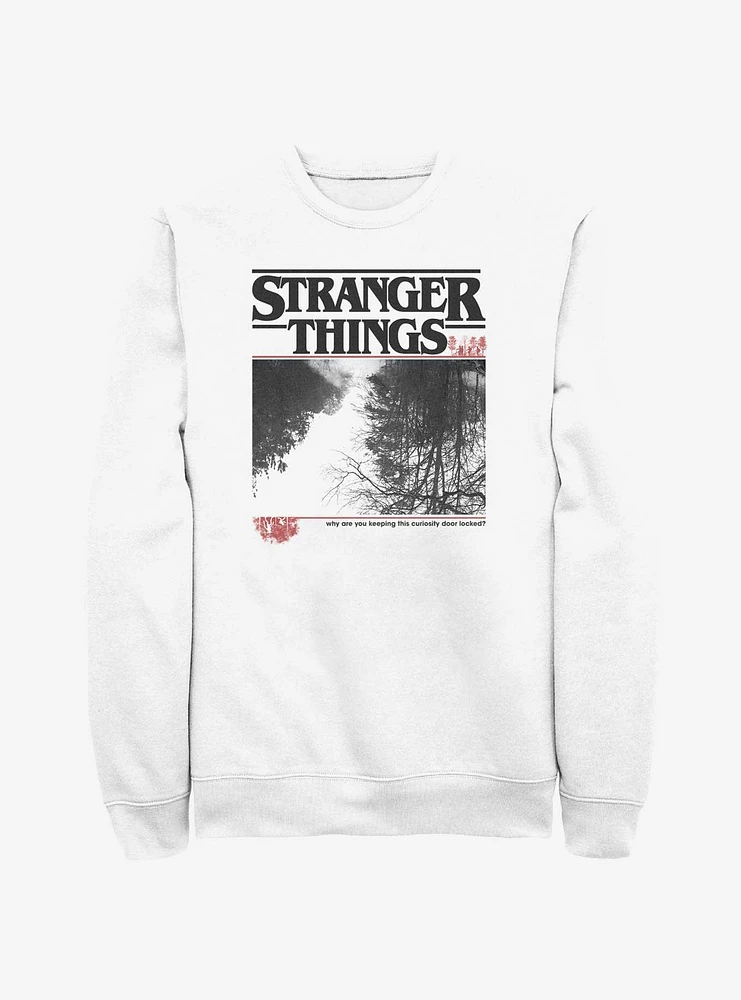 Stranger Things Forest Photo Logo Sweatshirt