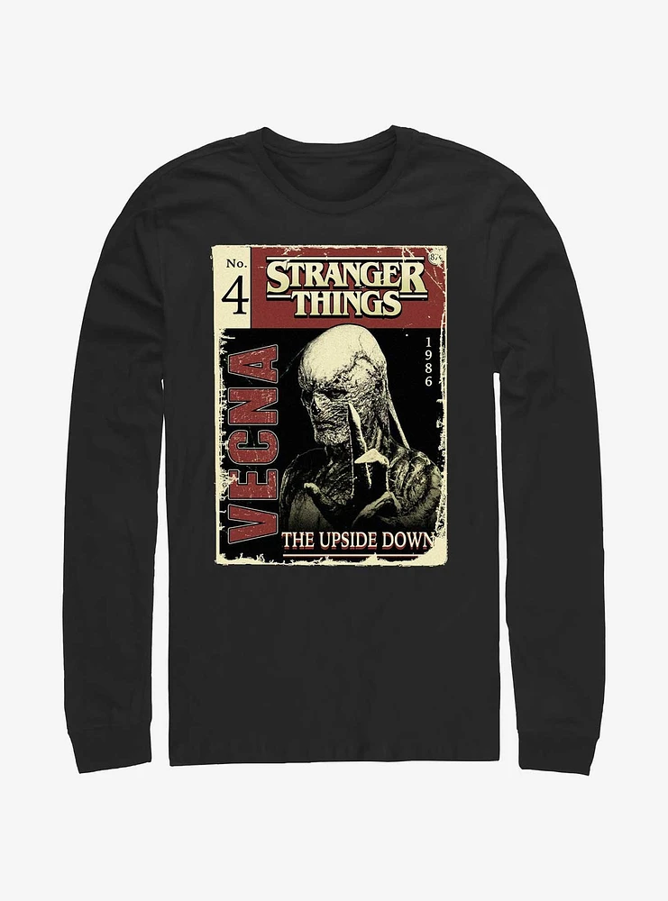 Stranger Things Vecna Pulp Comic Long Sleeve T-Shirt