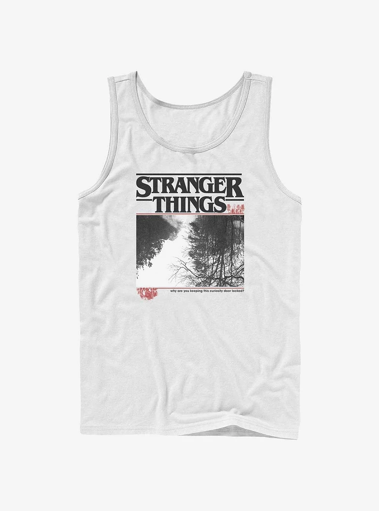 Stranger Things Forest Photo Logo Tank