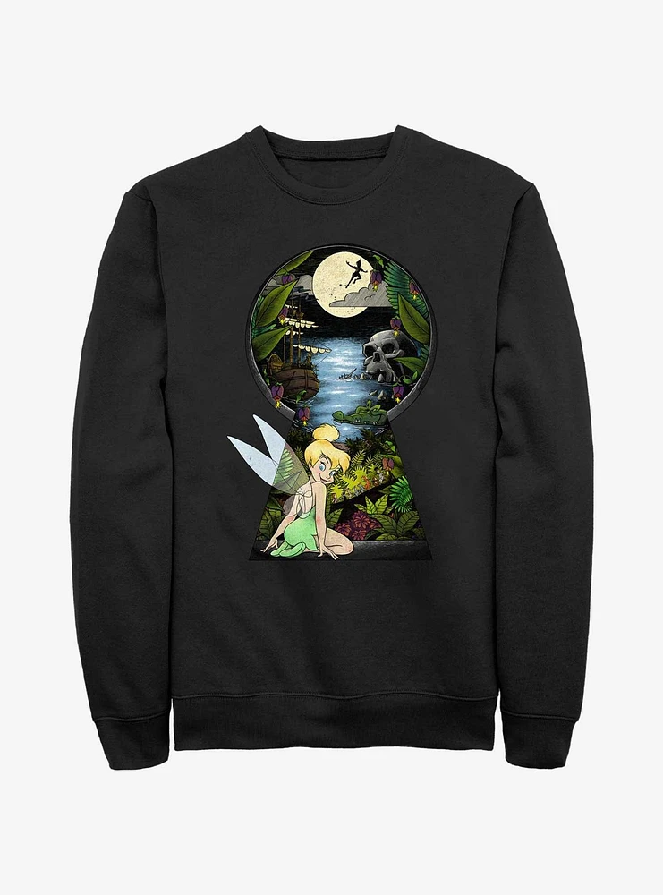 Disney Tinker Bell Keyhole To Neverland Sweatshirt