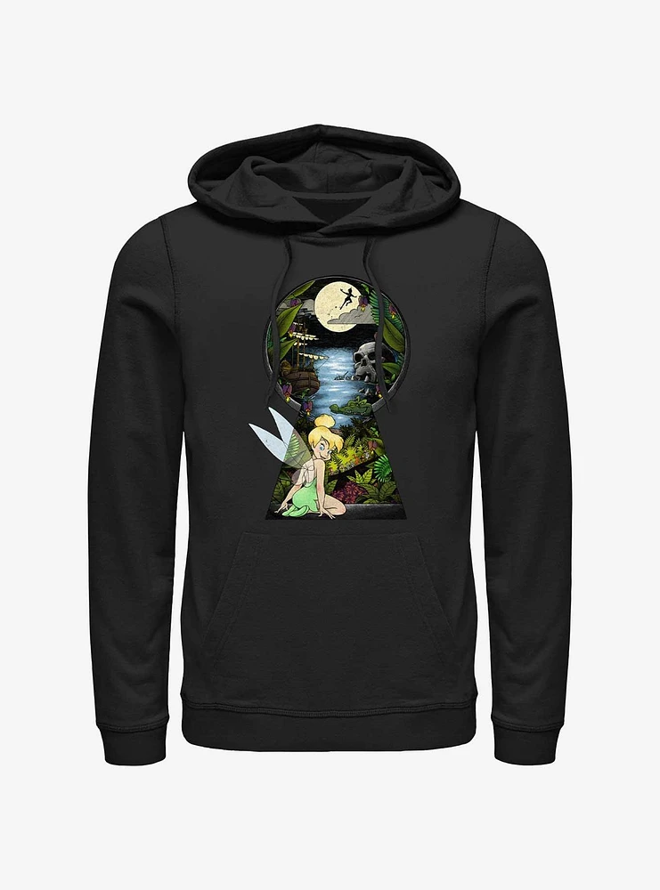 Disney Tinker Bell Keyhole To Neverland Hoodie