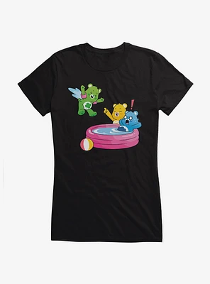 Care Bears Summer Pool Jump Girls T-Shirt