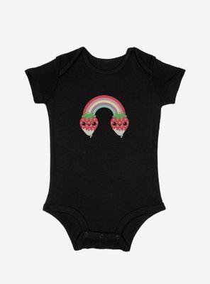 Strawberry Milk Rainbow Infant Bodysuit