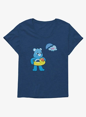 Care Bears Grumpy Bear Summer Girls T-Shirt Plus