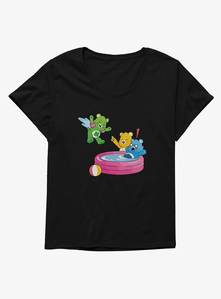 Care Bears Summer Pool Jump Girls T-Shirt Plus