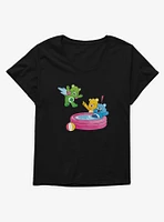 Care Bears Summer Pool Jump Girls T-Shirt Plus