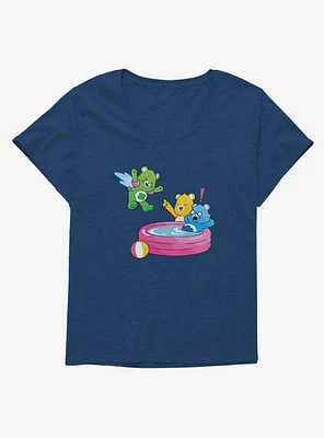Care Bears Summer Pool Jump Girls T-Shirt Plus