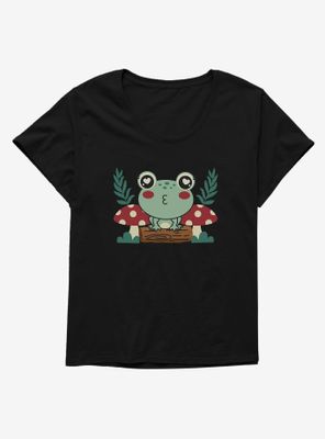 Kissy Frog Womens T-Shirt Plus