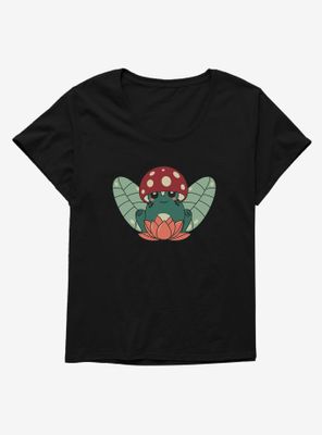 Namaste Frog Womens T-Shirt Plus