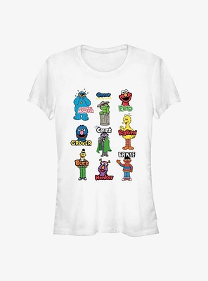 Sesame Street Characters Girls T-Shirt