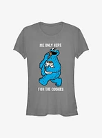 Sesame Street Only Here For Cookies Girls T-Shirt