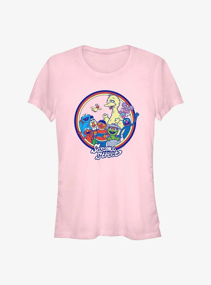 Sesame Street Group Pose Girls T-Shirt