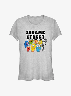 Sesame Street Kawaii Group Girls T-Shirt