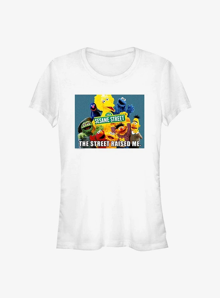 Sesame Street Raised Me Girls T-Shirt