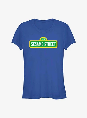 Sesame Street Sign Logo Girls T-Shirt