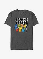 Sesame Street Kawaii Group T-Shirt