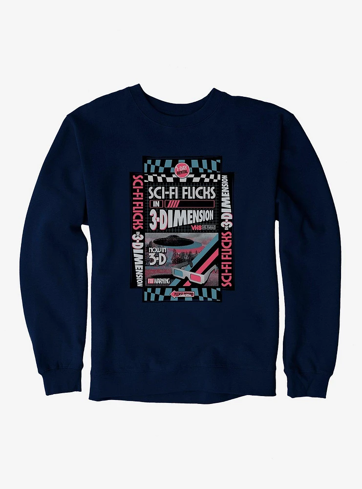 Retro 3-D Sweatshirt