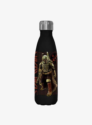 Star Wars The Book of Boba Fett Off The Grid Black Stainless Steel Water Bottle