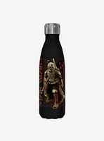 Star Wars The Book of Boba Fett Off The Grid Black Stainless Steel Water Bottle