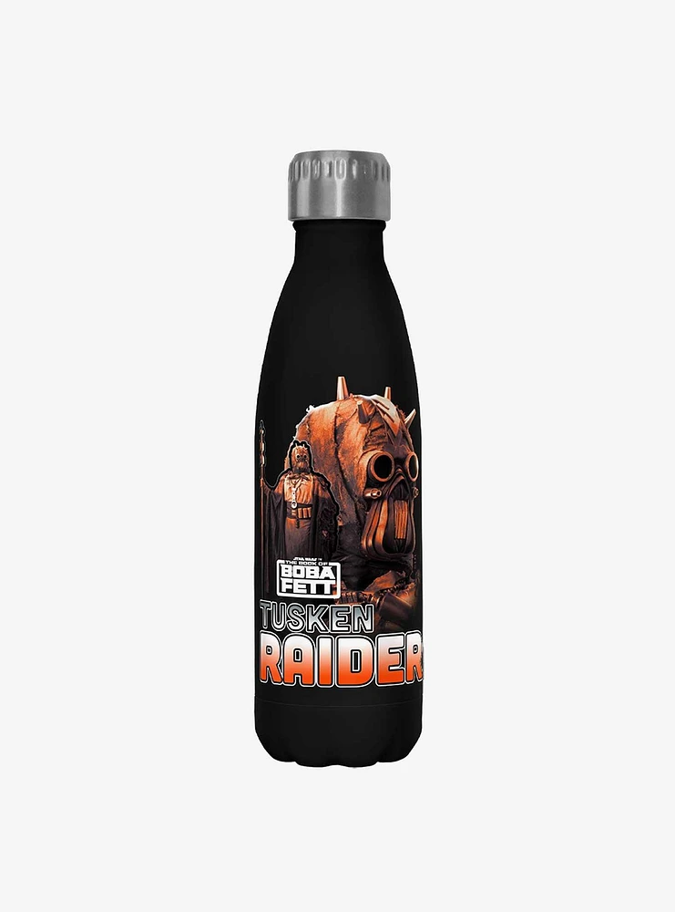 Star Wars The Book of Boba Fett Outlaw Hunter Black Stainless Steel Water Bottle