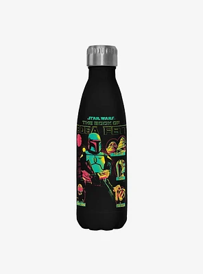 Star Wars The Book of Boba Fett Takeover Black Stainless Steel Water Bottle