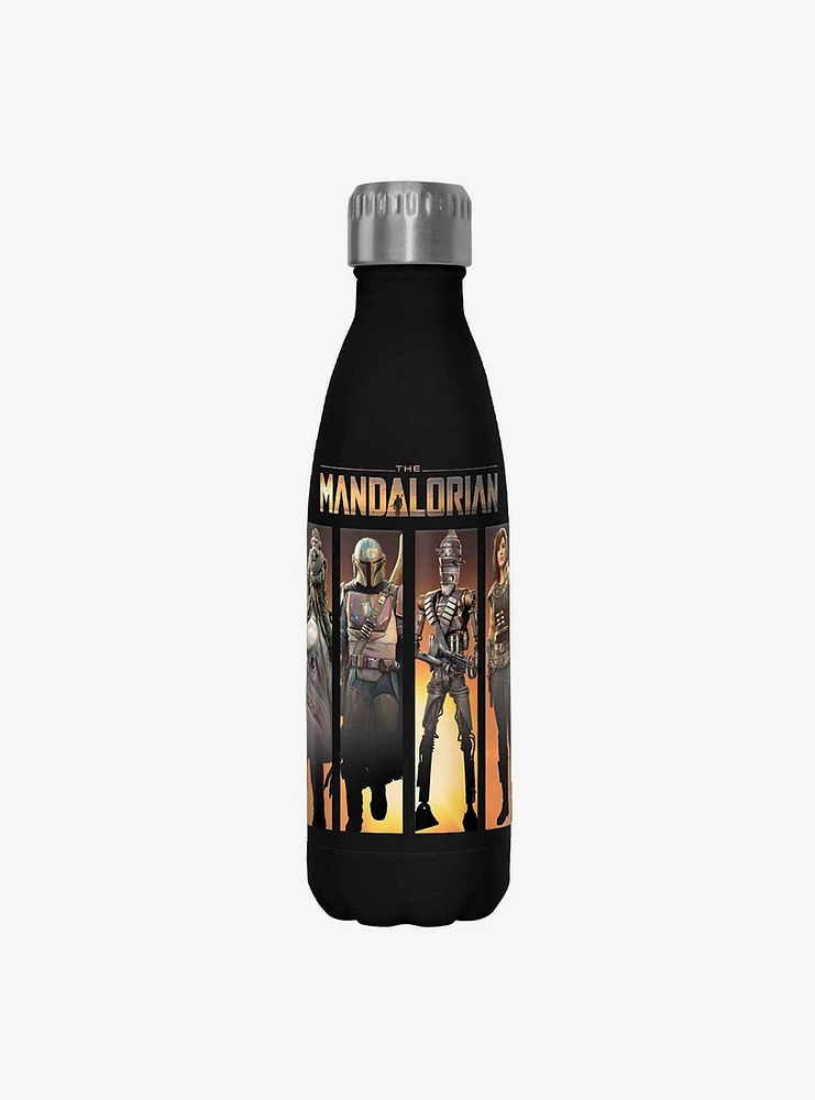 Star Wars The Mandalorian Boba Box Up Black Stainless Steel Water Bottle