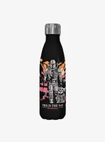 Star Wars The Mandalorian Galaxy Black Stainless Steel Water Bottle